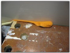 Centreboard Repair - Pad the clamped edge